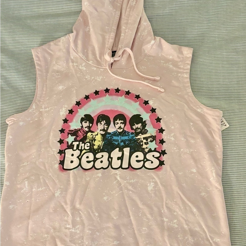 Beatles Sleeveless Hooded Tank